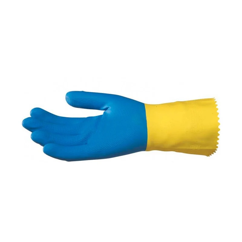 Gant de ménage latex bicolor - 1 paire