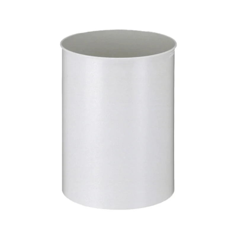 Corbeille à papier en métal blanche (30L)