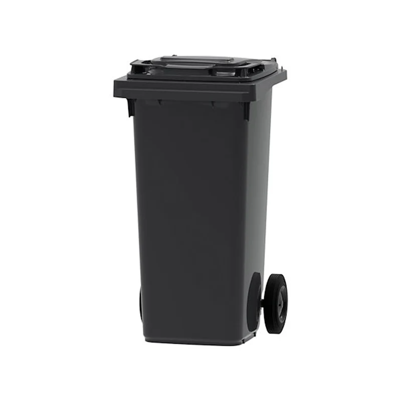 Conteneur poubelle mobile noir (120L)