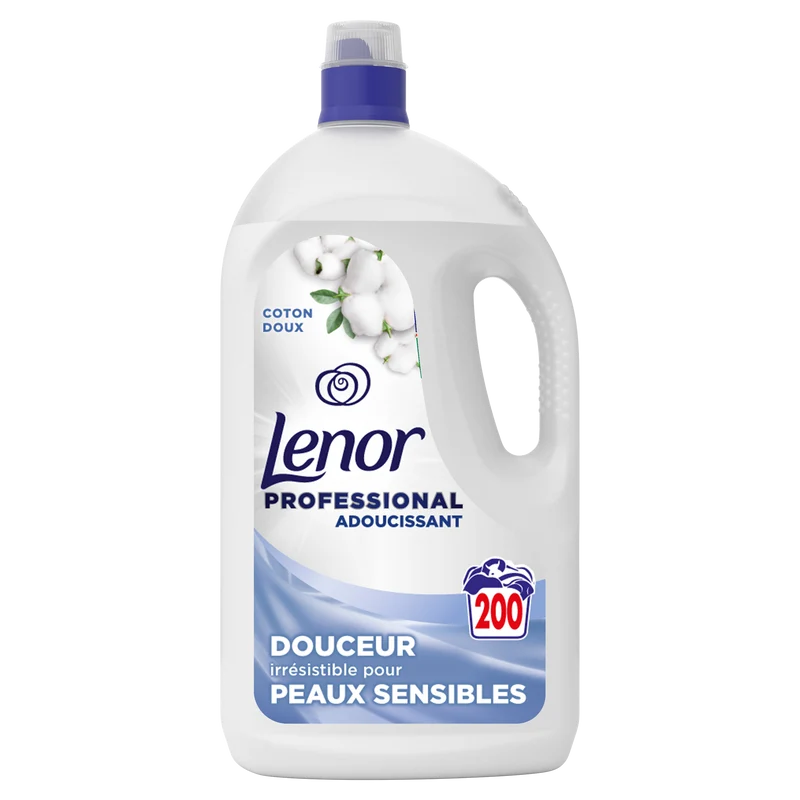ASSOUPLISSANT LENOR PRO COTON DOUX PEAUX SENSIBLES 4L