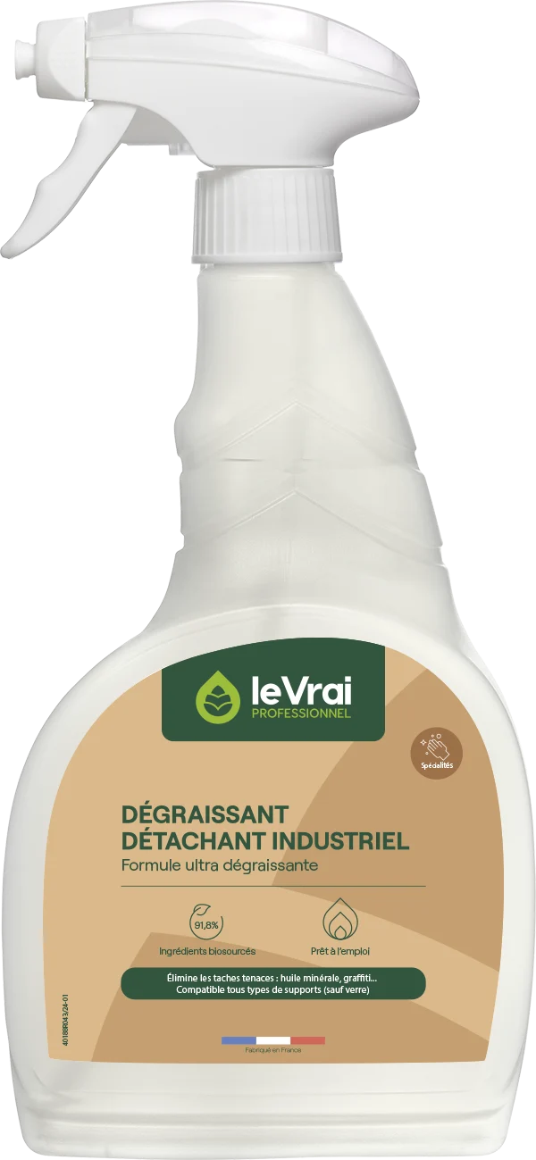 DEGRAISSANT DETACHANT INDUSTRIEL LE VRAI PROFESSIONNEL 750ML