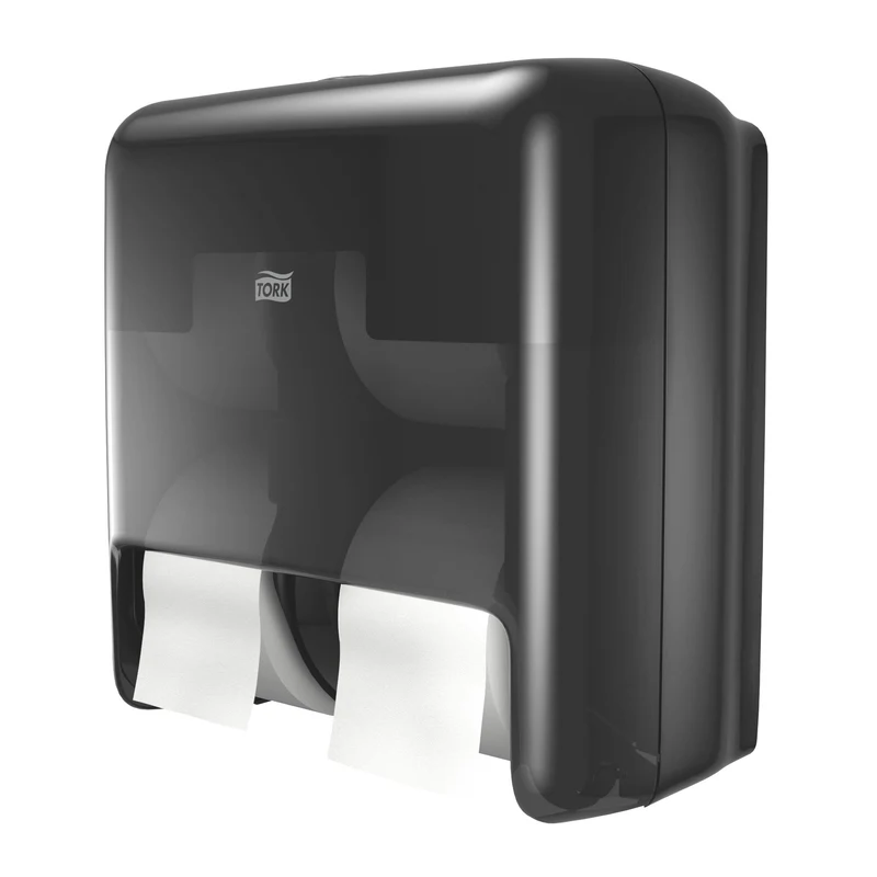 DISTRIBUTEUR DE PAPIER TOILETTE PETIT ROULEAU TORK OPTISERVE® T7 4 ROULEAUX NOIR