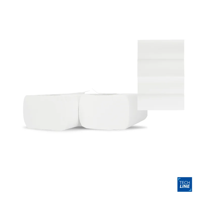 ESSUIE-MAINS PLIÉS EN W TECHLINE BLANC 20.3X32CM 125 FORMATS 2 PLIS ECOLABEL X25
