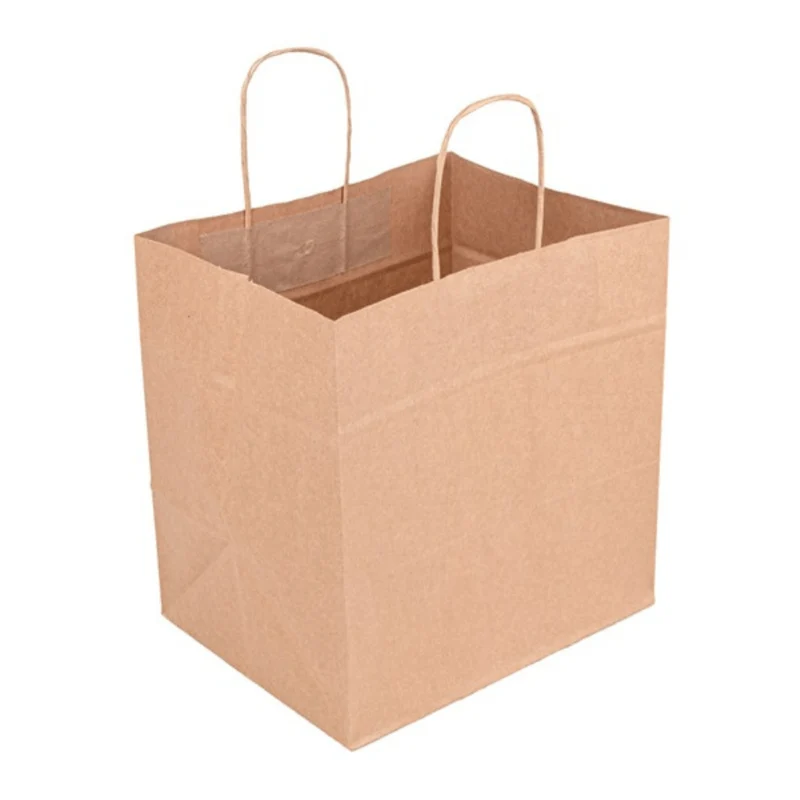 Sac en papier kraft brun 30x30x30cm - 100 pièces