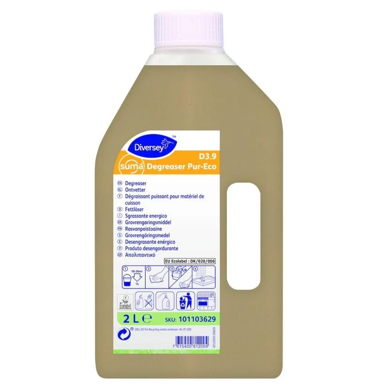 Dégraissant puissant écolabel Suma Degreaser Pur-Eco D3.9 (6x2L)