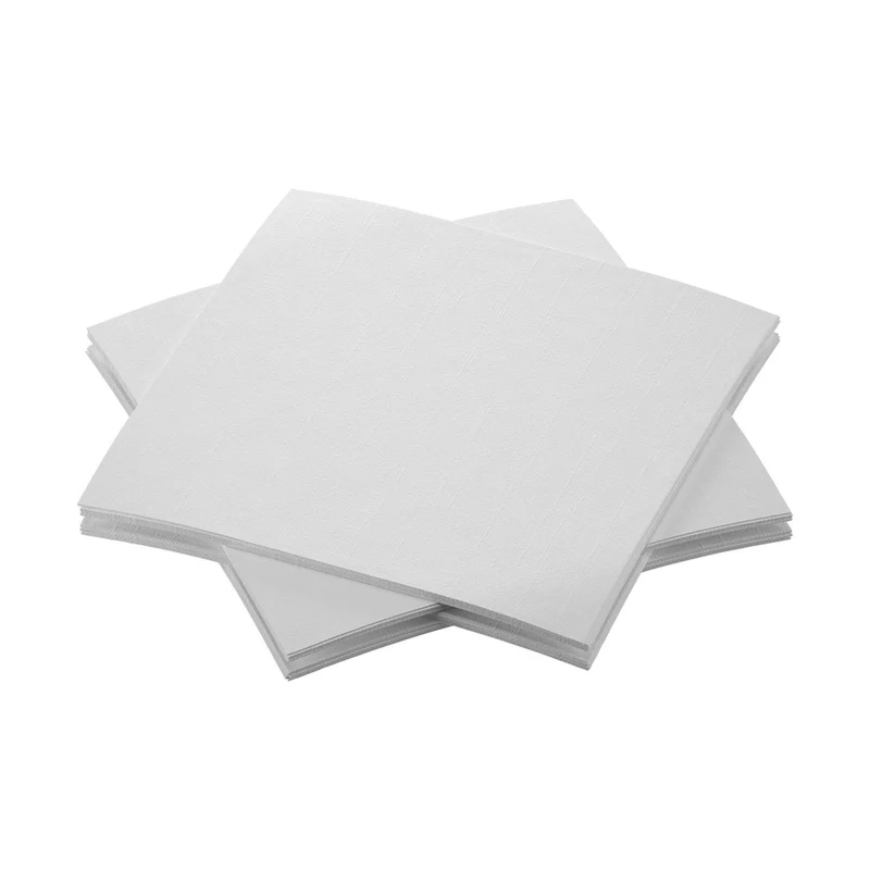Serviette airlaid Bio Dunisoft® 20 x 20 cm Blanc 2880pc (16x180pc)