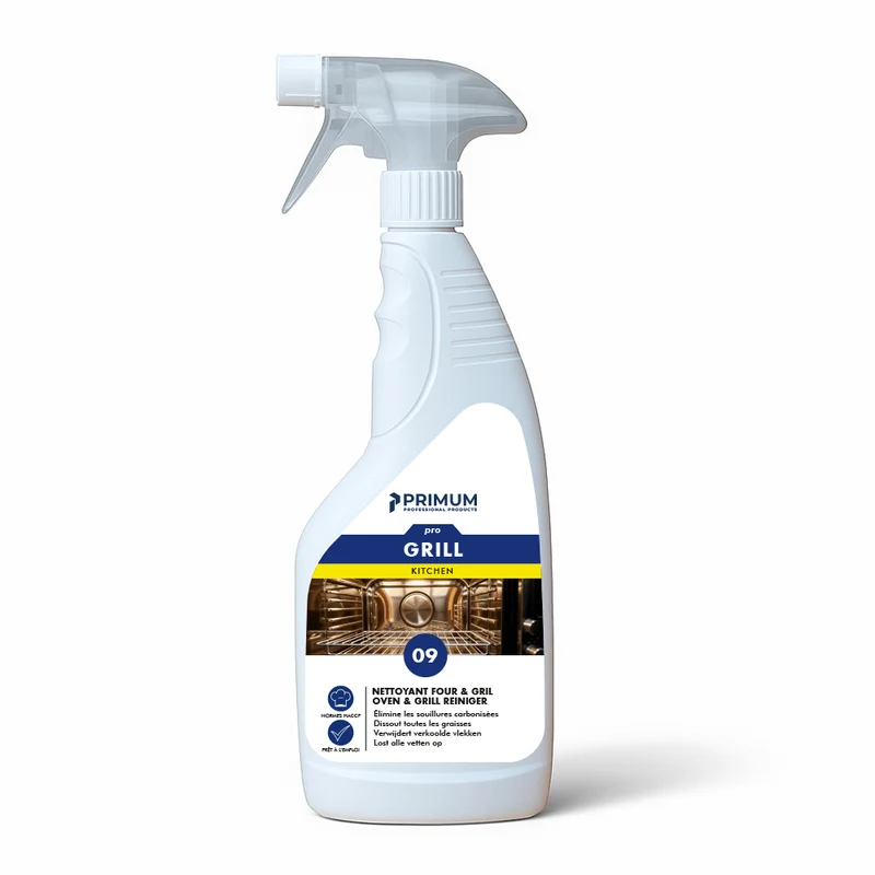 PRIMUM 09 - GRILL Nettoyant/dégraissant puissant pour four (750ml)