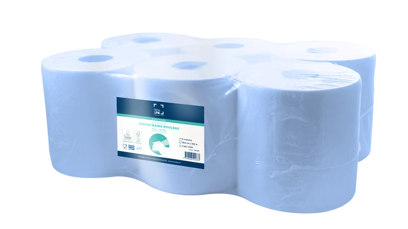 ESSUIE-MAINS ROULEAU TECHLINE BLEU 305M 2 PLIS ECOLABEL X6