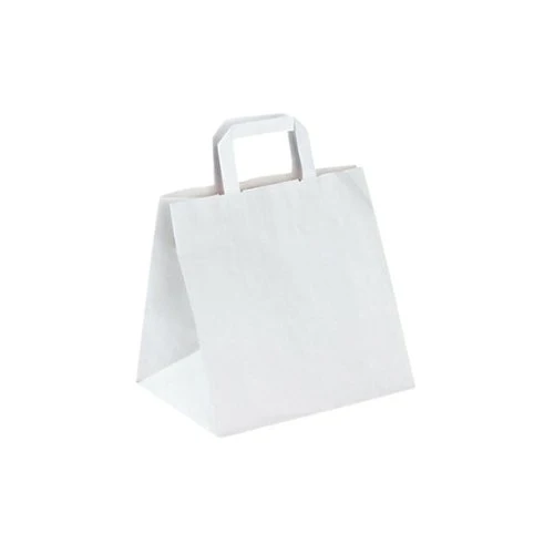 Sac en papier kraft blanc 32x22x26cm - 250 Pcs