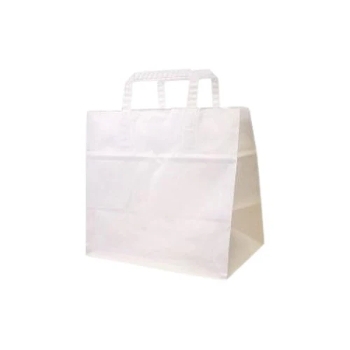 Sac en papier kraft blanc 28x17x29cm - 250 Pcs