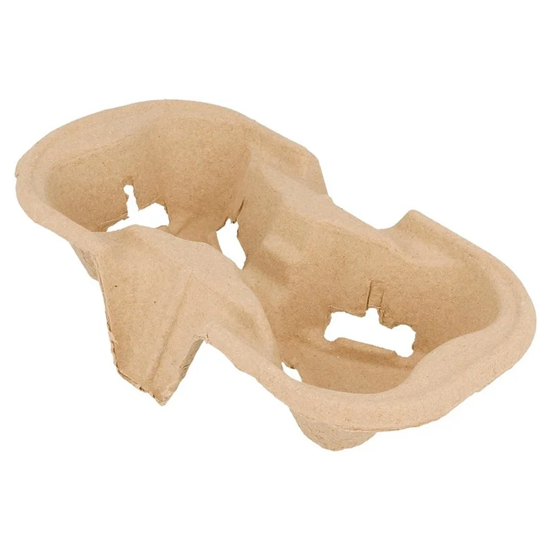 Porte-Gobelets double 21X11x4,5 cm carton naturel - 480 pcs