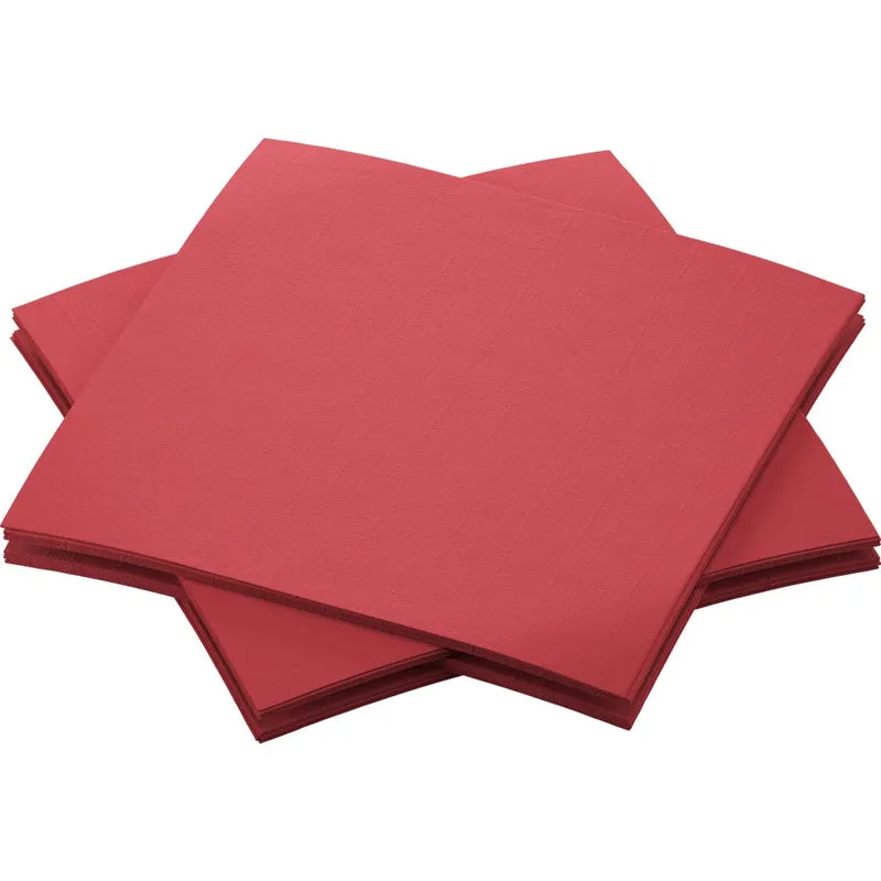 SERVIETTE 40X40 AIRLAID TECHLINE PLIAGE 4 BORDEAUX X360