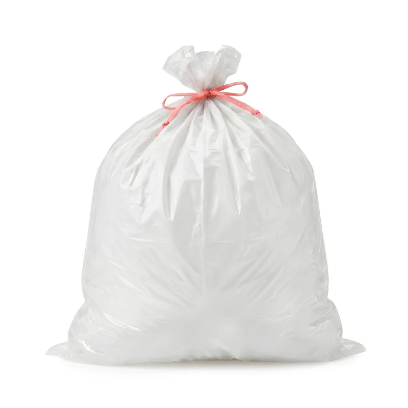 SAC POUBELLE 50L HAUTE DENSITE DECHETS LEGERS BLANC X500