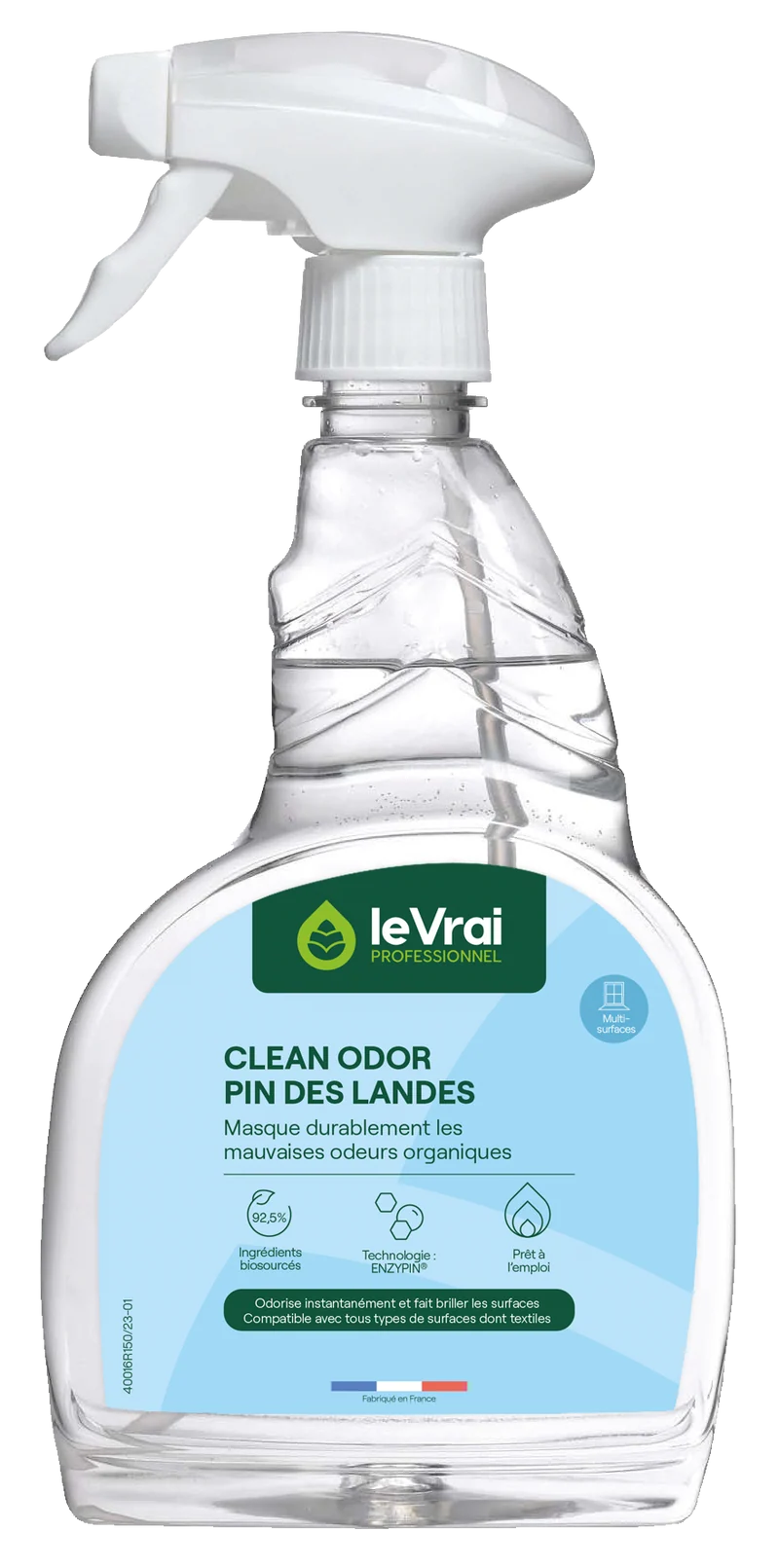 NETTOYANT DESTRUCTEUR D'ODEUR CLEAN ODOR PIN 750ML