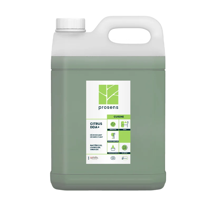 DEGRAISSANT DESINFECTANT MULTI SURFACES ALIMENTAIRE CITRUS DDA+ ECOCERT 5L
