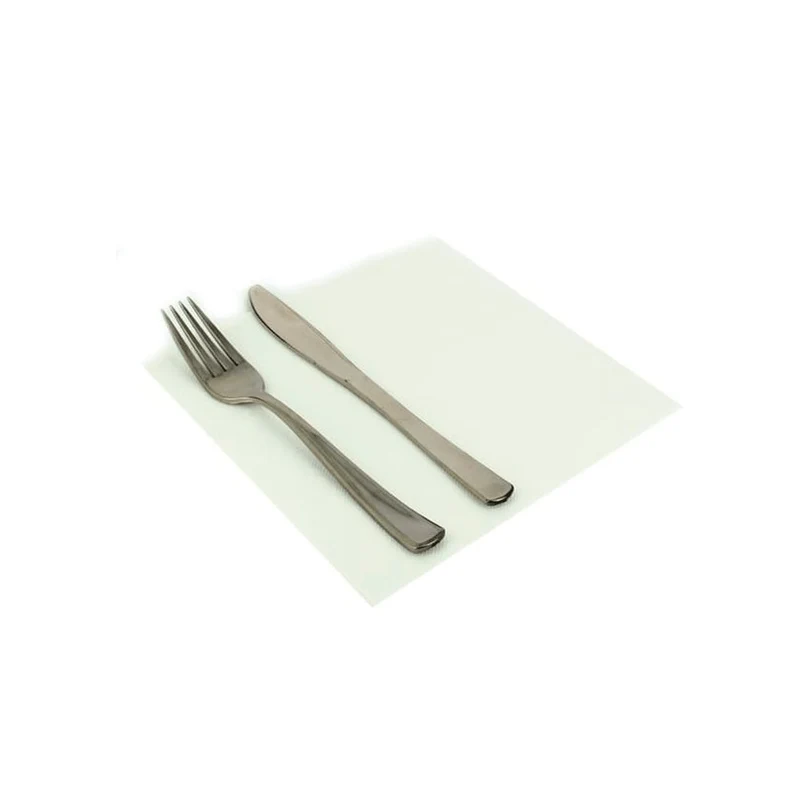 Serviettes de table en ouate 2 plis 24x24cm 1/4 - 2400Pc