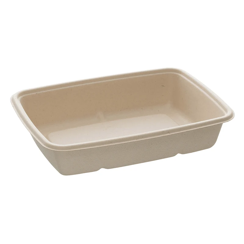 Barquette rectangulaire 950ml en Pulpe (75pc)