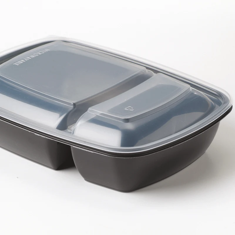SABERT - Ravier noir 2 compartiments 300/600ml (75Pc)