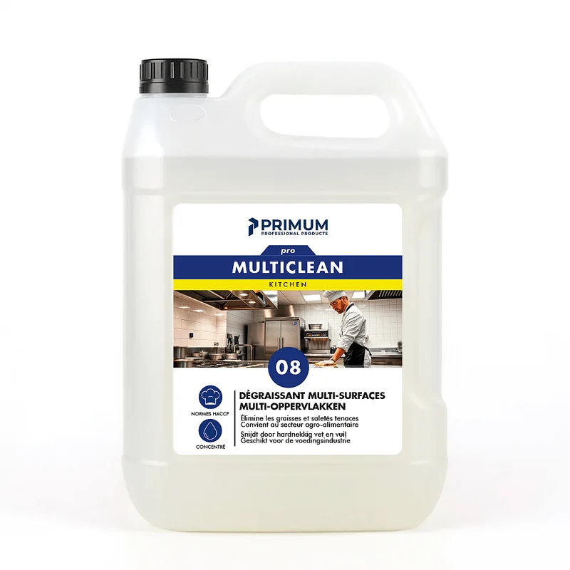 Dégraissant puissant professionnel 5L - PRIMUM 08 MULTICLEAN