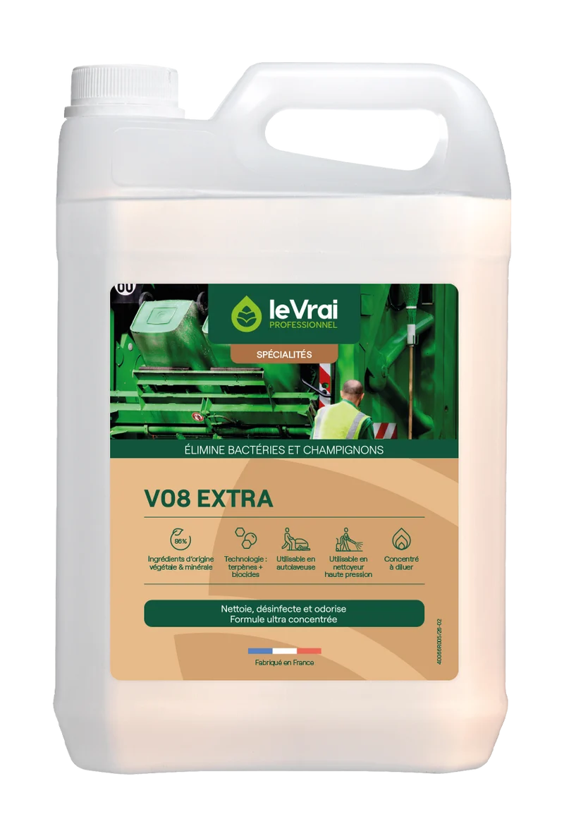 DETERGENT DESINFECTANT LOCAUX DECHETS VO8 EXTRA 5L