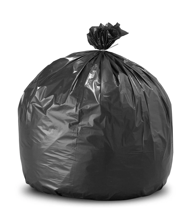SAC POUBELLE 100L SUPERTENE VEGETAL DECHETS MOYENS NOIR X200