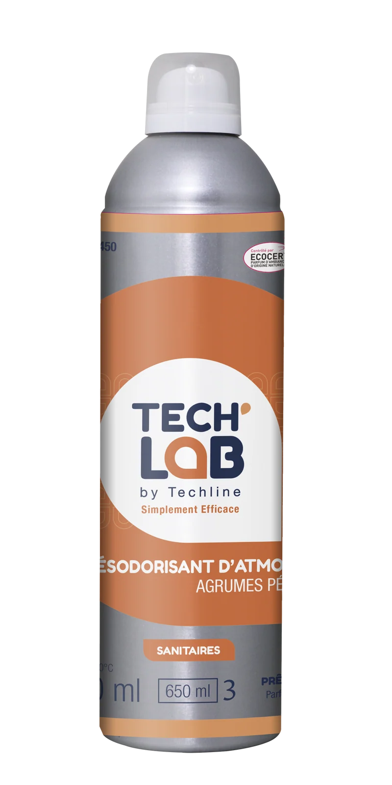 DESODORISANT AGRUMES PETILLANTS TECH'LAB ECOCERT 400/650ML