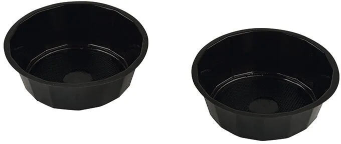 CAISSETTES EN PS NOIR Ø 9,3 CM HAUTEUR 3,1 CM X1000