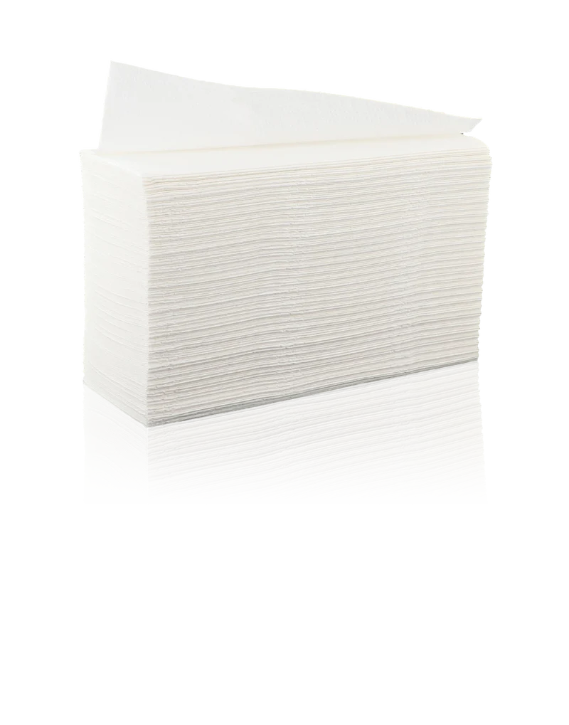 ESSUIE-MAINS PLIÉS EN Z TECHLINE BLANC 20X24CM 200 FORMATS 2 PLIS ECOLABEL X15
