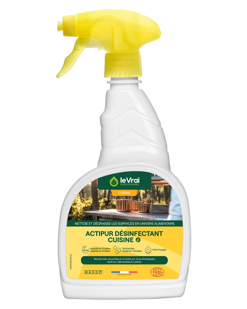 DEGRAISSANT DESINFECTANT ACTIPUR LE VRAI PROFESSIONNEL ECOCERT 750ML