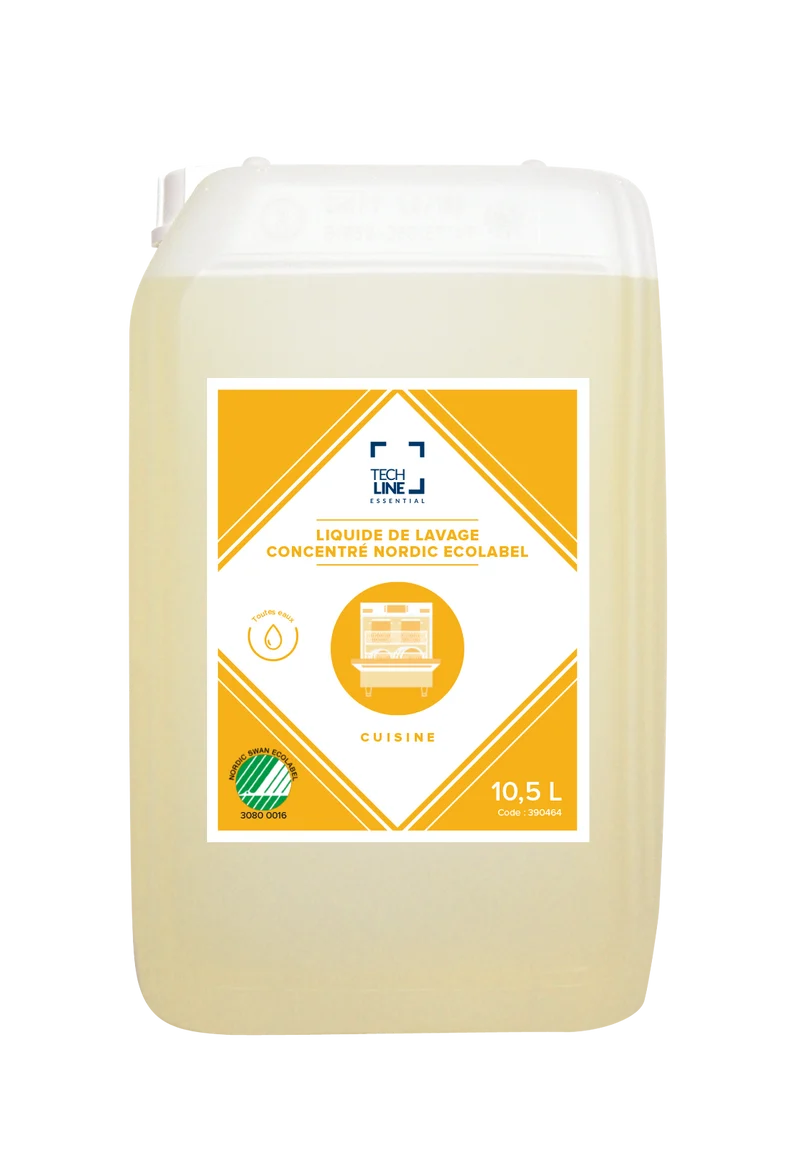 DETERGENT LIQUIDE VAISSELLE ULTRA CONCENTRE TECHLINE ECOLABEL NS 10.5L
