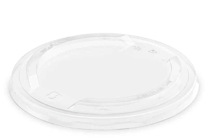 COUVERCLE PLASTIQUE RPET TRANSPARENT POUR SALADIER 1300ML X300