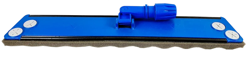 BALAI TRAPEZE 60CM SEMELLE MOUSSE ET PASTILLES FIXATION BLEU