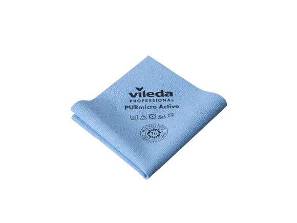 LAVETTE TISSEE PURMICRO 38X35CM BLEU VILEDA X5