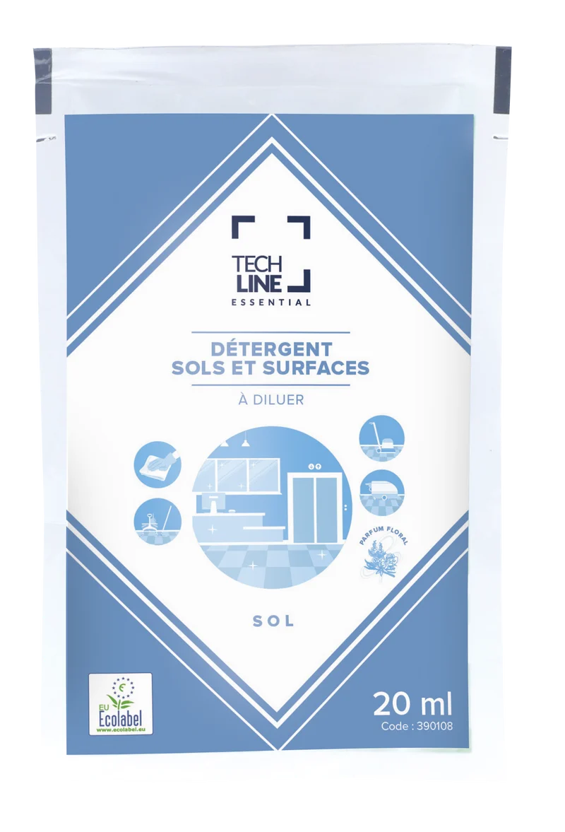 NETTOYANT SOLS ET SURFACES TECHLINE ECOLABEL 250X20ML