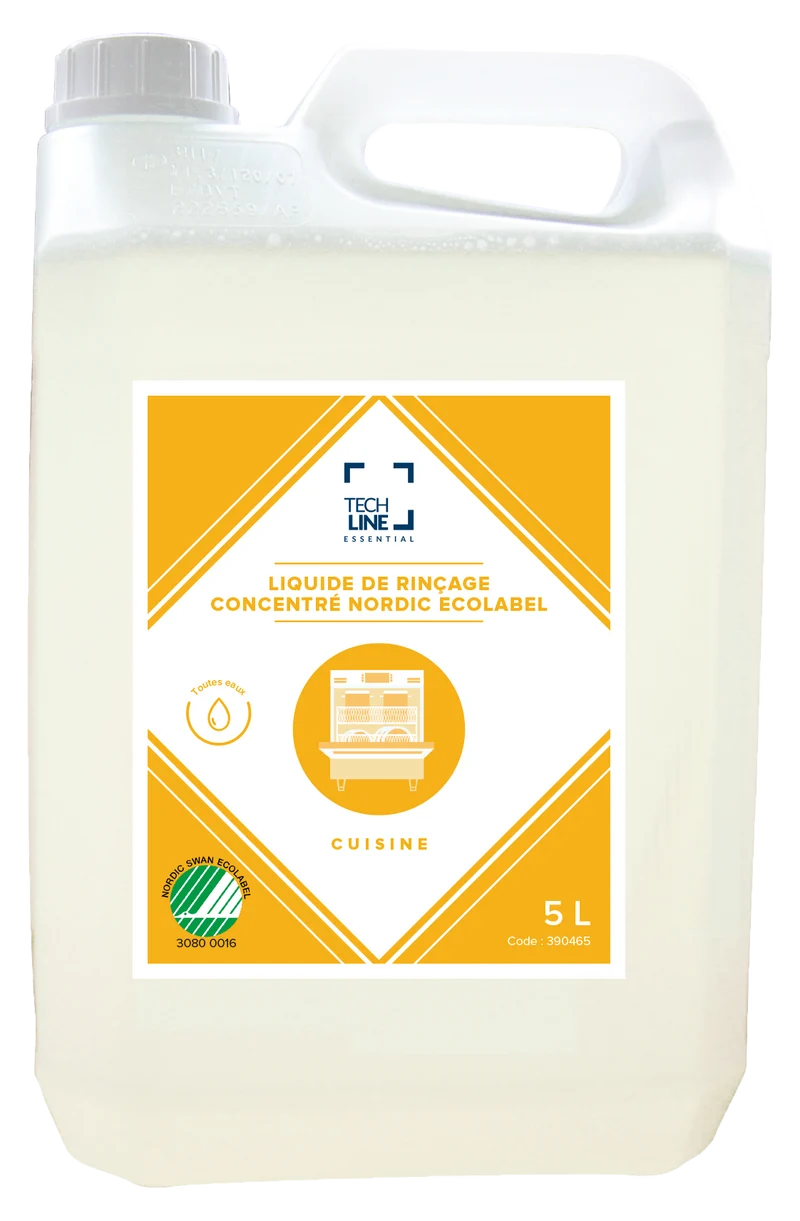 ADDITIF DE RINCAGE ULTRA CONCENTRE TOUTES EAUX TECHLINE ECOLABEL NS 5L