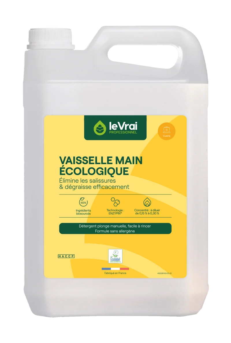 LIQUIDE VAISSELLE LE VRAI PROFESSIONNEL ECOLABEL EU 5L