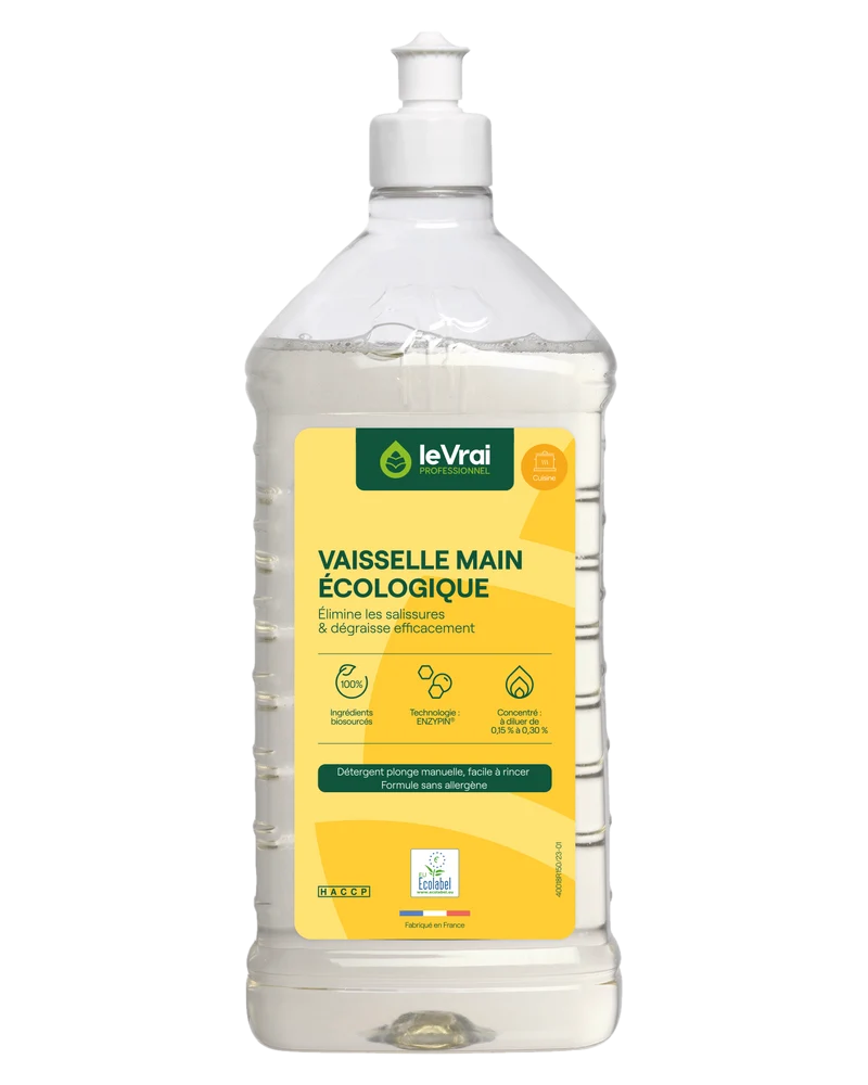 LIQUIDE VAISSELLE LE VRAI PROFESSIONNEL ECOLABEL EU 1L