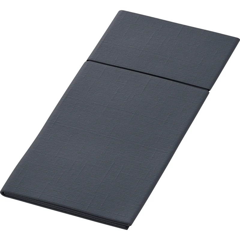 SERVIETTE POCHETTE 40X33CM NON TISSÉ DUNILETTO® BIO-DUNISOFT® NOIR X260
