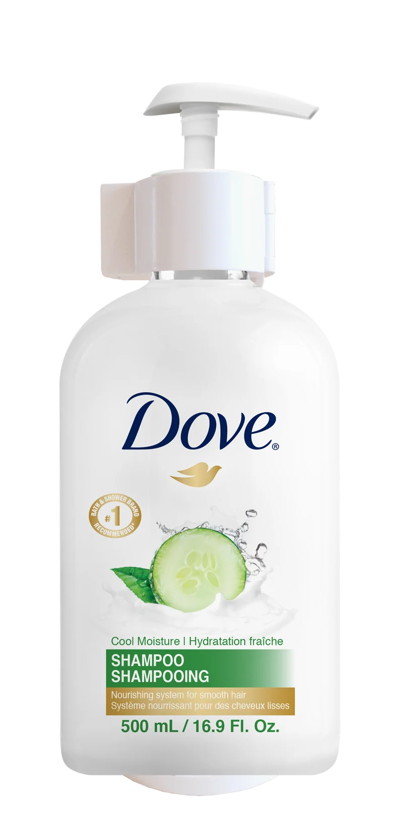 SUPPORT ABS BLANC POUR FLACON POMPE 500ML DOVE