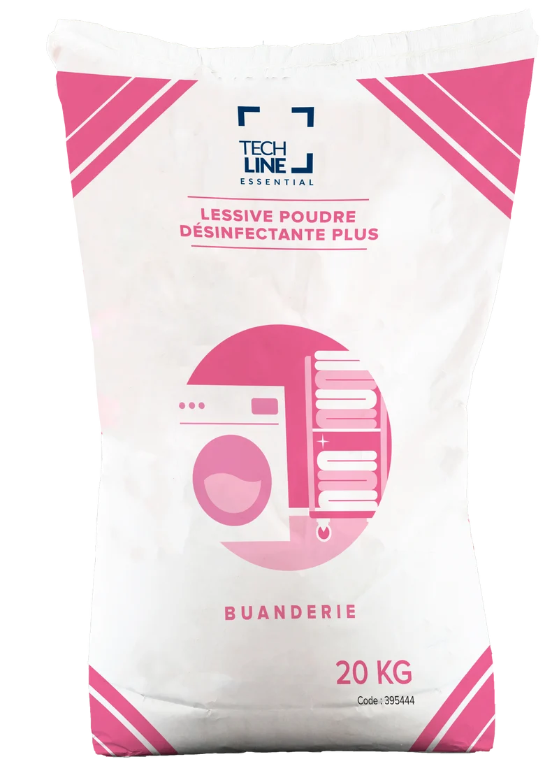 LESSIVE POUDRE LINGE DESINFECTANTE PLUS TECHLINE 20KG